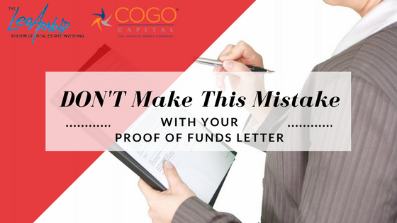 Don’t Make This Mistake (with Your Proof of Funds Letter)